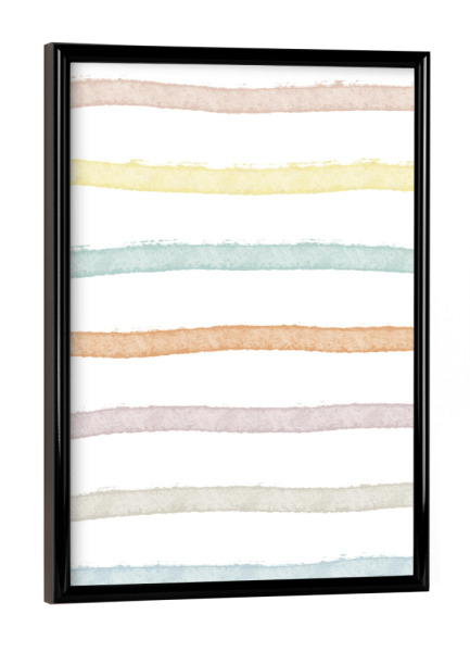 Poster mit schwarzem Rahmen "Colorful Lines" artboxONE - Für Kinder,Abstrakt