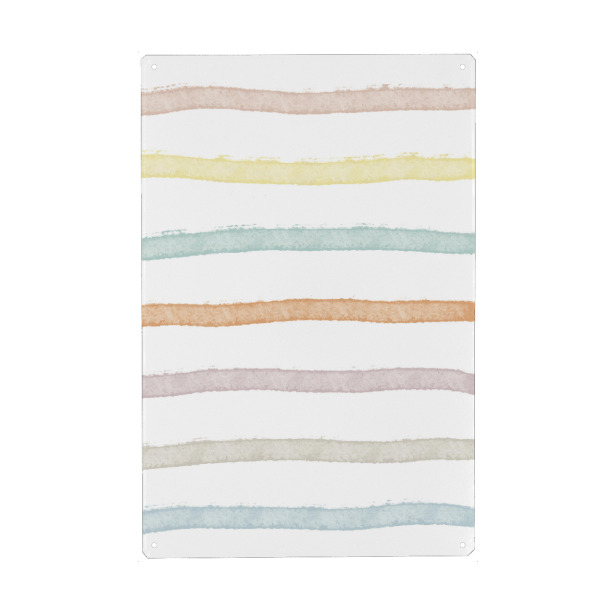 Metall Poster "Colorful Lines" artboxONE - Für Kinder,Abstrakt