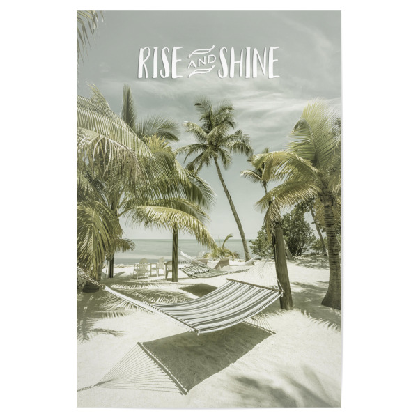 Poster "Frisch gestärkt in den Tag" artboxONE - Typografie,Reise / Strand und Meer