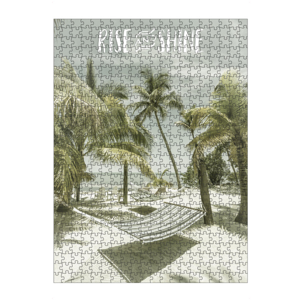 Puzzle Ravensburger "Frisch gestärkt in den Tag" artboxONE - Typografie,Reise / Strand und Meer