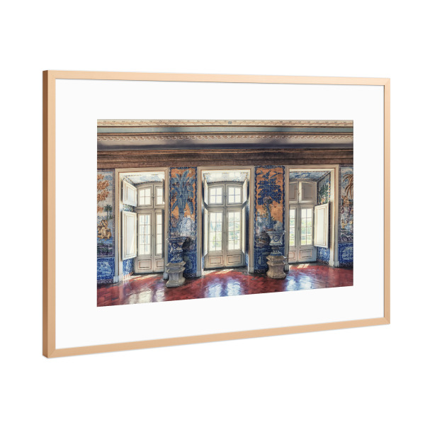 Poster mit Rahmen Kupfer "Queluz Architecture" artboxONE - Städte,Reise,Architektur,Reise / Länder,Städte / Weitere