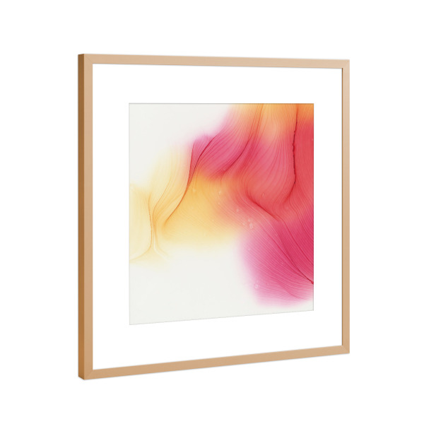 Poster mit Rahmen Kupfer "Love - the Monsoon" artboxONE - Abstrakt