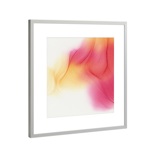 Poster mit Rahmen Silber "Love - the Monsoon" artboxONE - Abstrakt