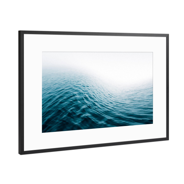Poster mit Rahmen Schwarz (Metallic) "Some Waves" artboxONE - Natur,Abstrakt,Reise / Strand und Meer