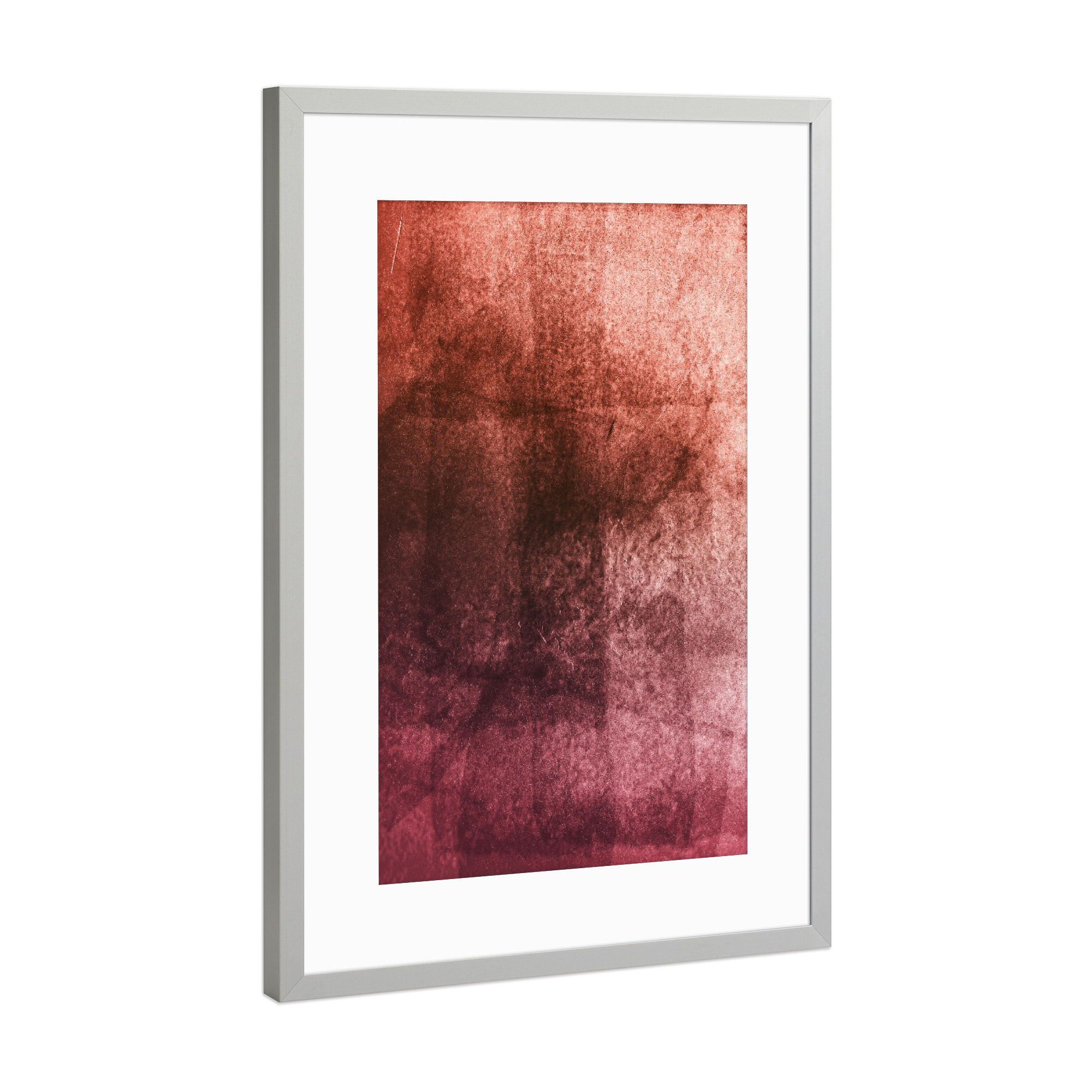 Poster mit Rahmen Silber "Brown Abstract" artboxONE - Abstrakt - Abstract,Texture,Colors,Metalic,Abstrakt,Struktur