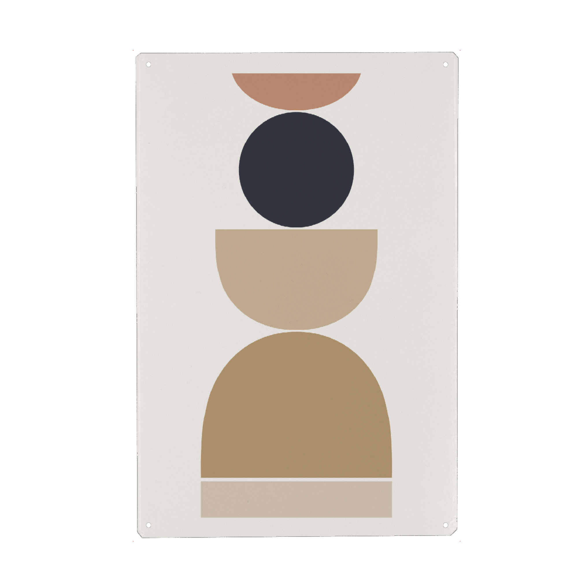 Metall Poster "Loving Shapes" artboxONE - Abstrakt,Geometrie