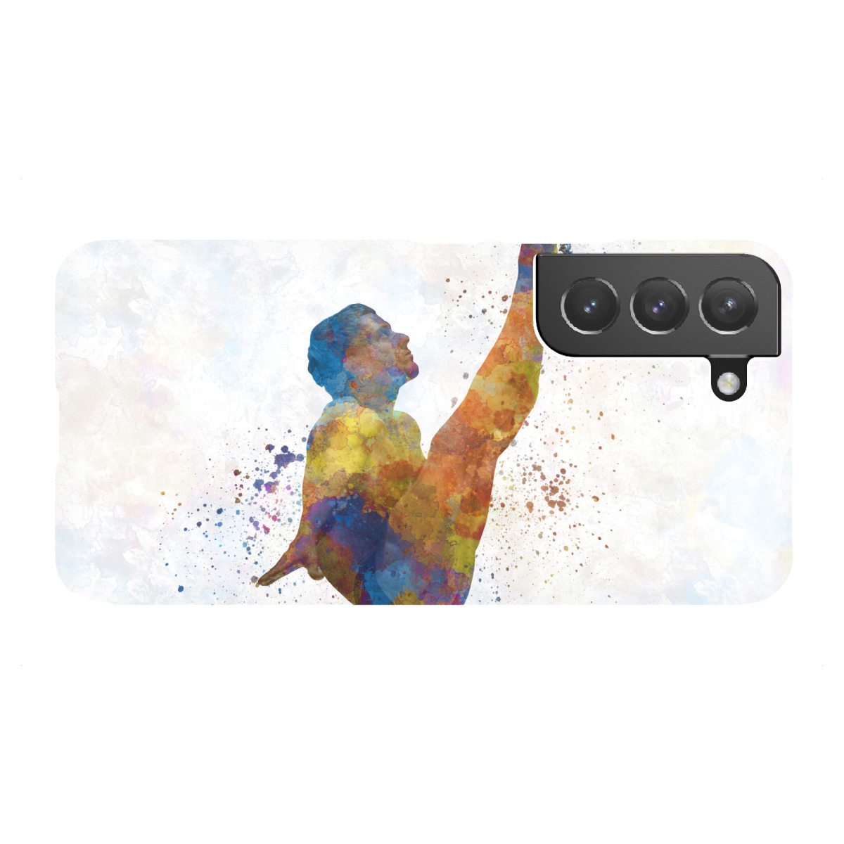 Samsung Galaxy "Trampoline jump in watercolor" Premium-Case Handyhülle artboxONE