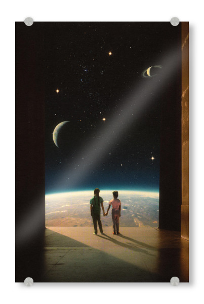 Acrylglasbild "Sisters" artboxONE - Architektur,Fiktion,Galaxy