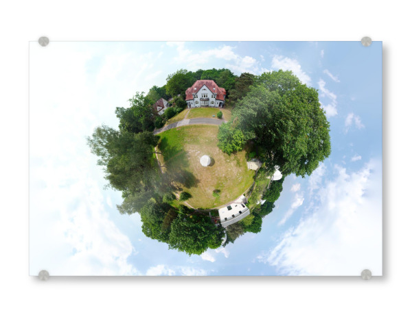 Acrylglasbild "HH-Sternwarte Beamtenwohnhaus" artboxONE - Städte,Städte / Hamburg,Reise,Architektur,Galaxy