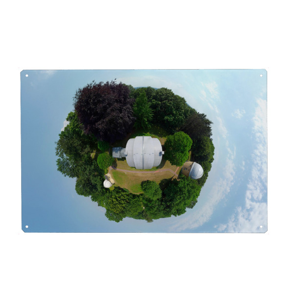 Holzbild "HH-Sternwarte Meridiankreis low" artboxONE - Städte,Städte / Hamburg,Reise,Architektur,Galaxy