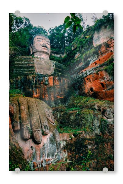 Acrylglasbild "Guardian Buddha" artboxONE - Städte,Natur,Reise,Floral,Reise / Asien