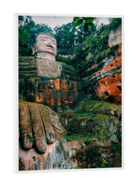 Poster mit weißem Rahmen "Guardian Buddha" artboxONE - Städte,Natur,Reise,Floral,Reise / Asien