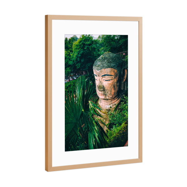 Poster mit Rahmen Kupfer "Big Buddha" artboxONE - Städte,Reise,Streetart,Reise / Asien