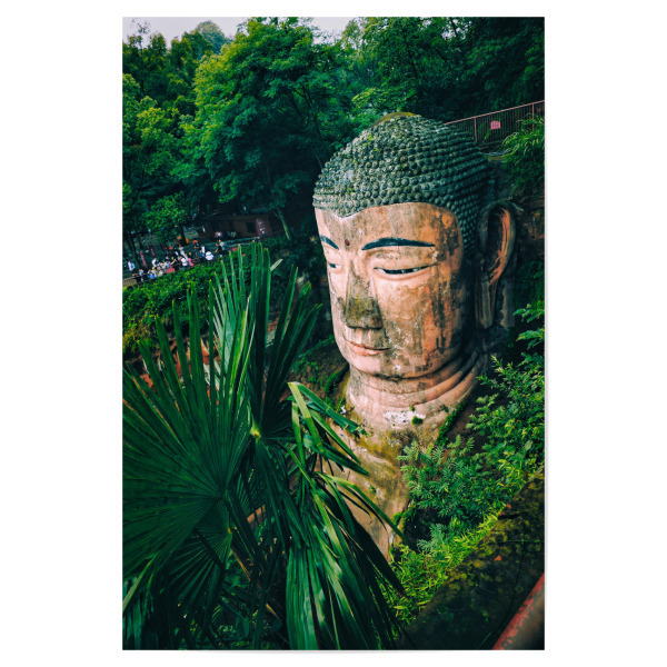Poster 30x20 cm "Big Buddha" artboxONE - Städte,Reise,Streetart,Reise / Asien