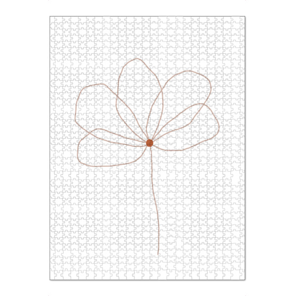 Puzzle Ravensburger "Line Flower" artboxONE - Floral,Abstrakt - Blume,Illustration,Lineart,Filigran,Abstrakt,Abstract,Flowers,Floral,Natur,Nature