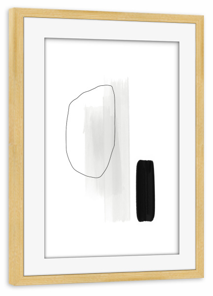 Poster mit Rahmen kiefer "In this Together" artboxONE - Abstrakt,Geometrie