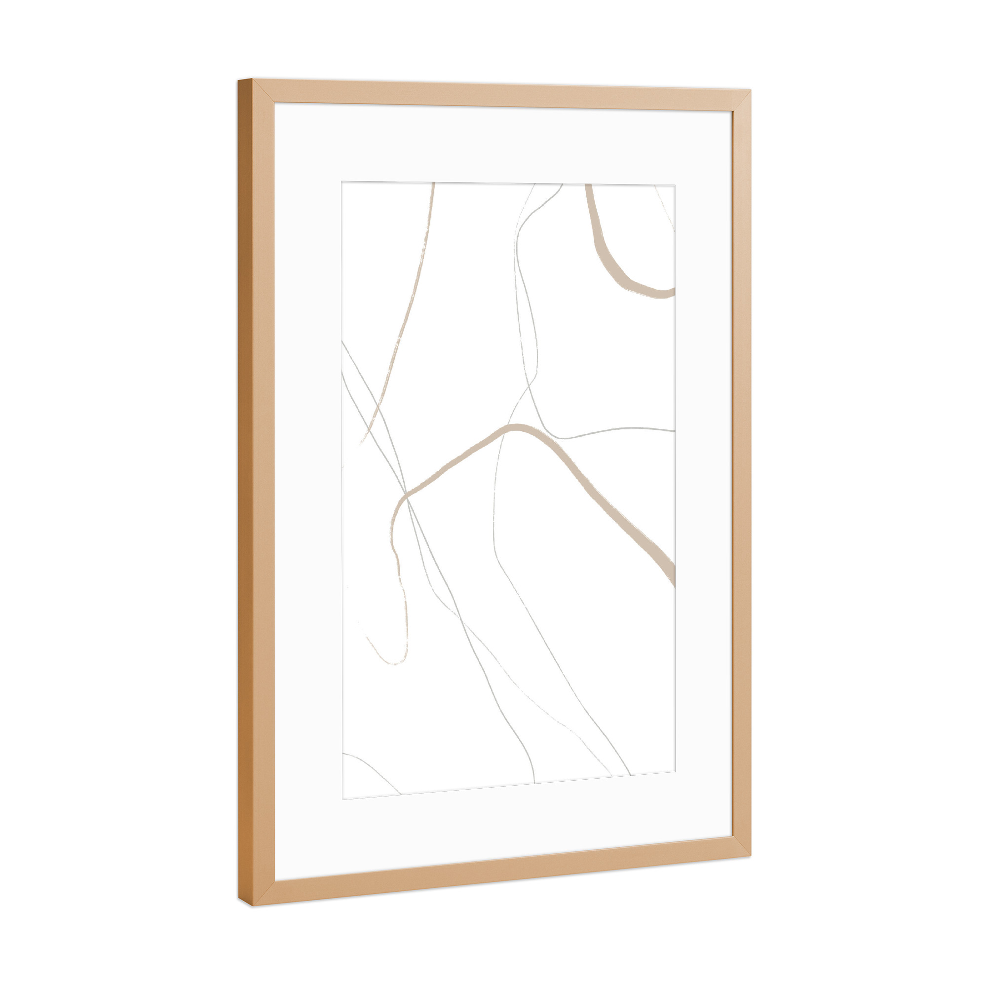 Poster mit Rahmen Kupfer "Gentle Moment" artboxONE - Abstrakt,Geometrie