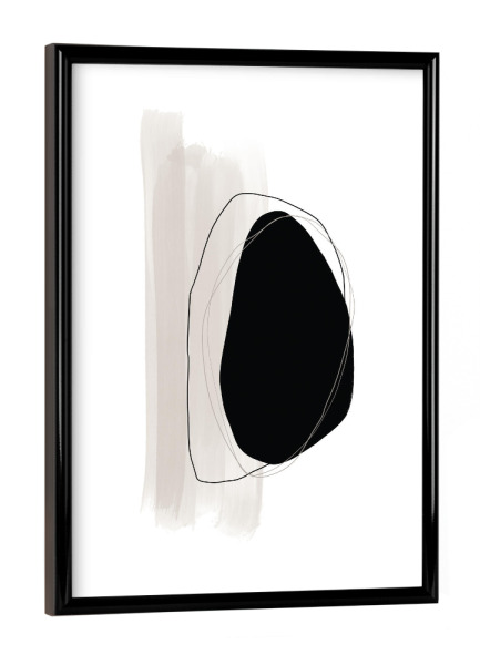 Poster mit schwarzem Rahmen "Forever Connected" artboxONE - Abstrakt,Geometrie