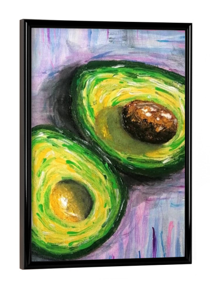 Poster mit schwarzem Rahmen "Meine liebste avocado" artboxONE - Essen & Trinken / Obst & Gemüse