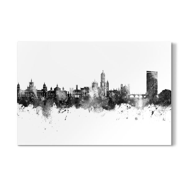 Galerie-Print "Valladolid Spain Skyline Black" 30x20 cm artboxONE