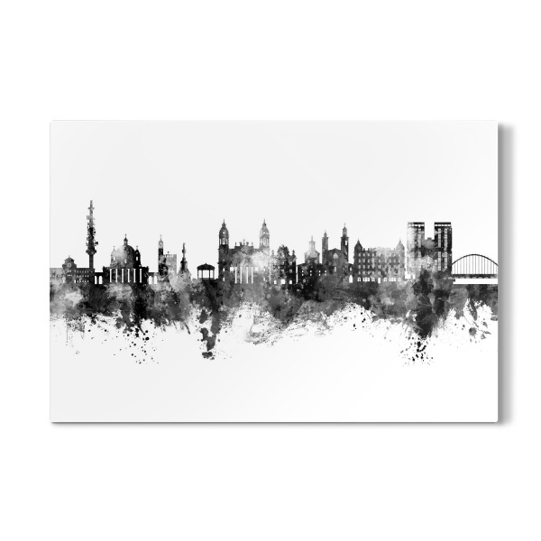 Galerie-Print "Pamplona Spain Skyline Black" 30x20 cm artboxONE