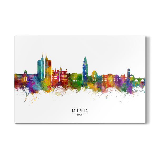 Galerie-Print "Murcia Spain Skyline txt" 30x20 cm artboxONE