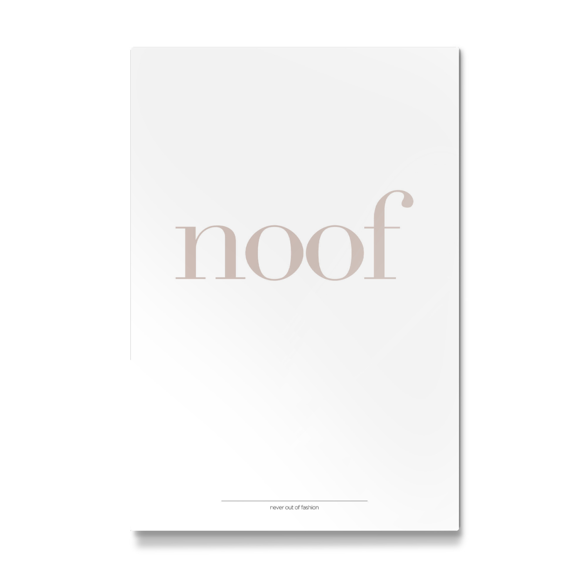 Galerie-Print "NOOF Typo" 75x50 cm artboxONE