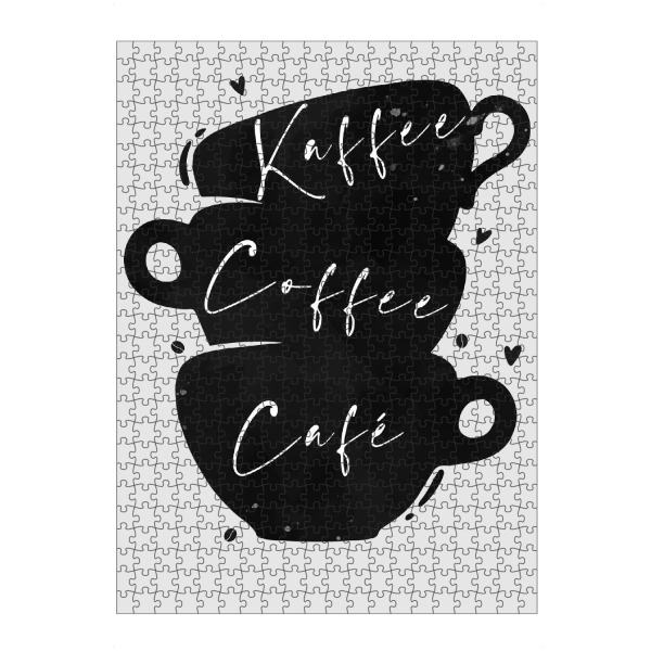 artboxONE Puzzle "Kaffee,Coffee,Café" artboxONE - Typografie,Essen & Trinken