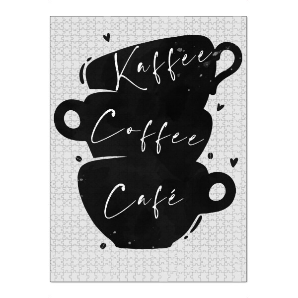 Puzzle Ravensburger "Kaffee,Coffee,Café" artboxONE - Typografie,Essen & Trinken