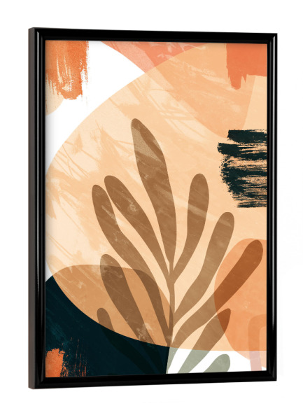 Poster mit schwarzem Rahmen "Abstract Shapes by Tas" artboxONE - Natur,Floral,Abstrakt
