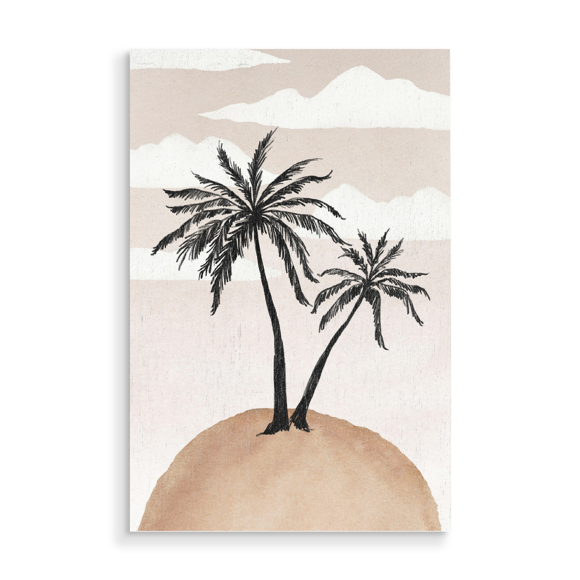 Holzbild "Abstract Palms" artboxONE - Natur,Reise / Strand und Meer,Städte / Los Angeles