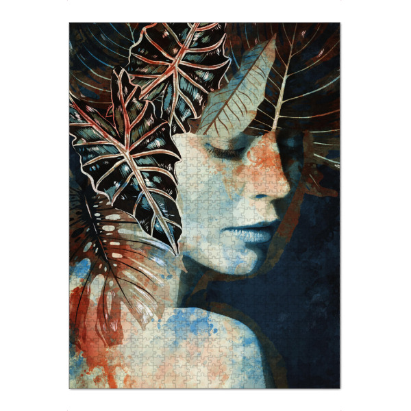 Puzzle Ravensburger "Blue Jungle" artboxONE - Natur,Floral,Menschen