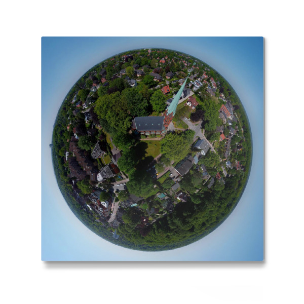 Galerie-Print "Reinbek- Kirche M. Magdalenen -Mi" 30x30 cm artboxONE