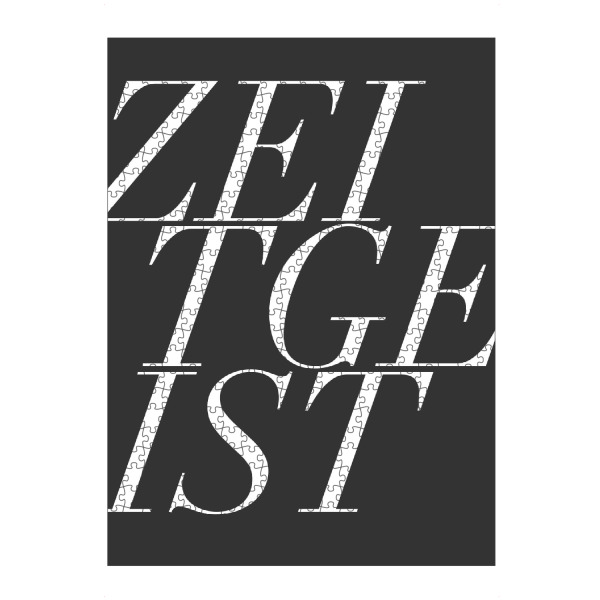 Puzzle Ravensburger "ZEITGEIST SCHWARZ" artboxONE - Typografie,Schwarzweiß,Fashion,Buchstaben