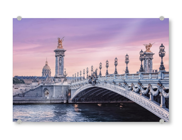 Acrylglasbild "Romantic sunset" artboxONE - Städte,Reise,Architektur,Städte / Paris,Reise / Länder