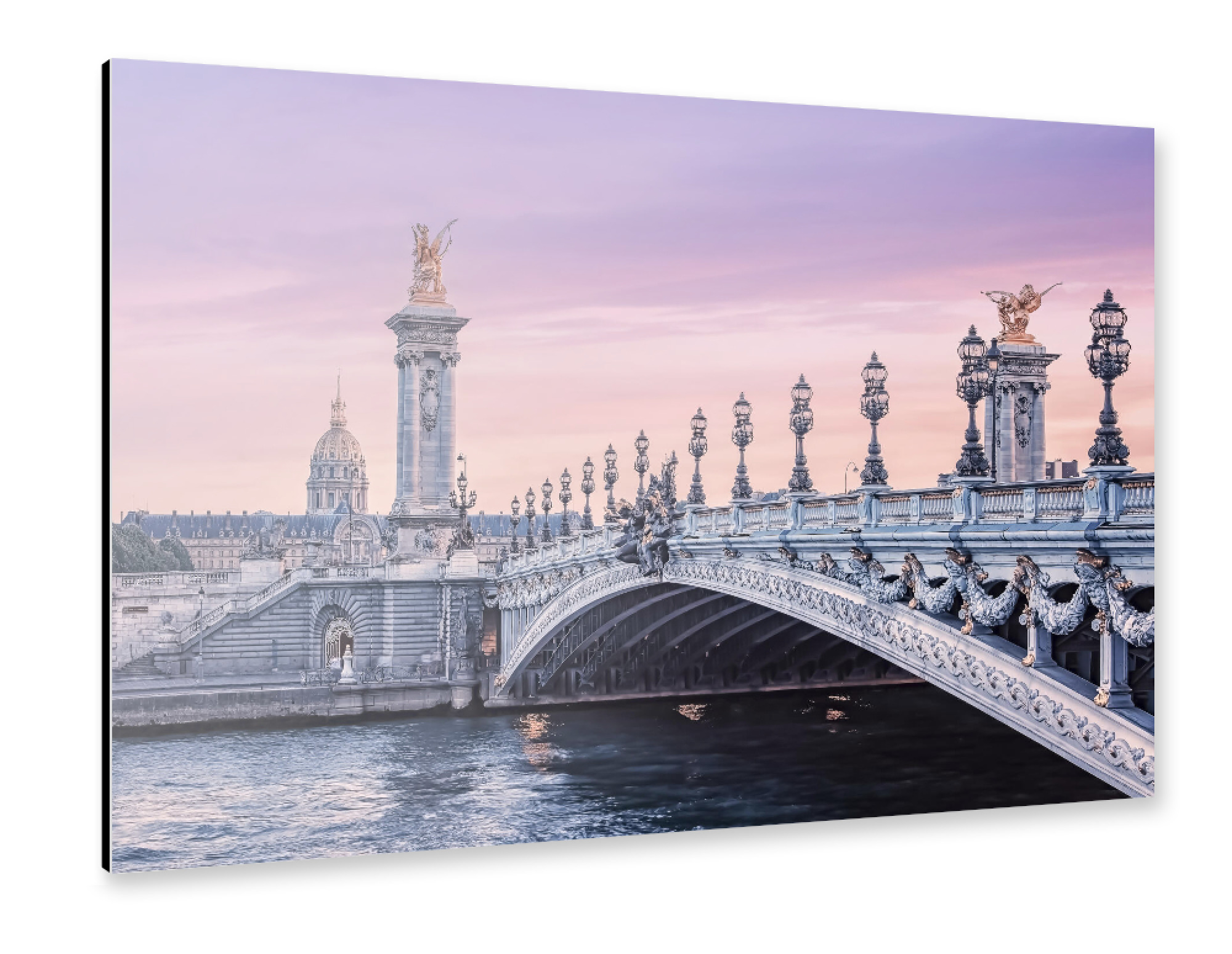 Alu-Dibond "Romantic sunset" 75x50 cm artboxONE