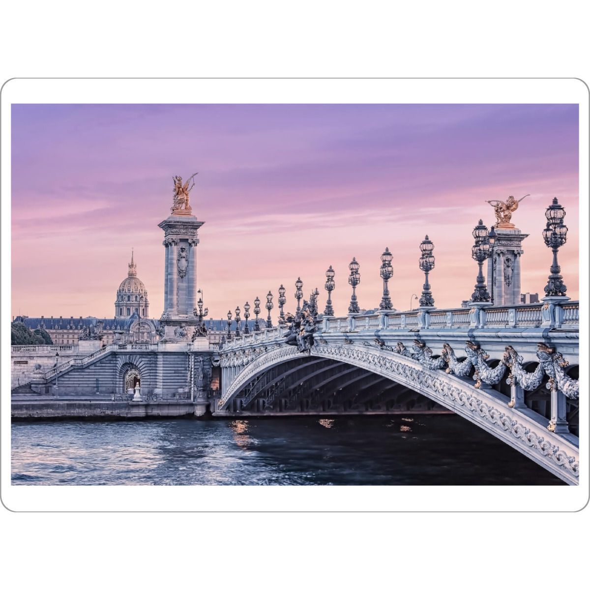 Tischset "Romantic sunset" artboxONE - Städte,Reise,Architektur,Städte / Paris,Reise / Länder