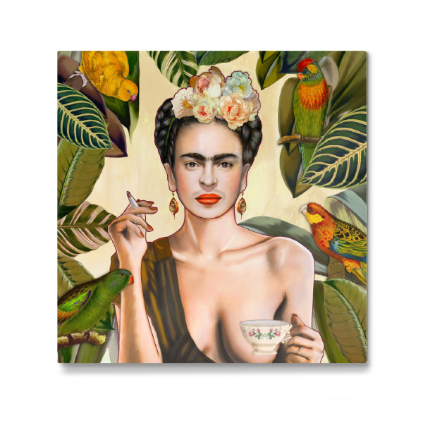 Galerie-Print "Frida con Amigos Mexican" 30x30 cm artboxONE