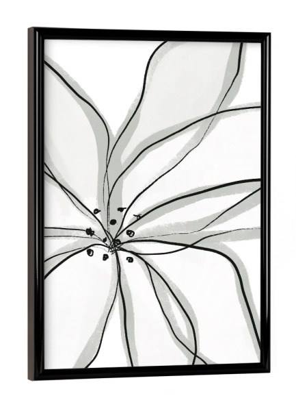 Poster mit schwarzem Rahmen "Fragile Flower" artboxONE - Floral,Abstrakt