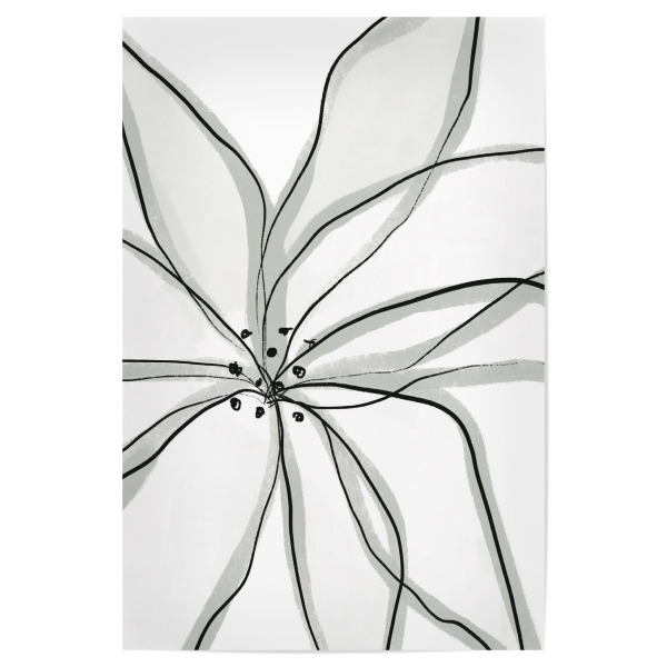 Poster "Fragile Flower" artboxONE - Floral,Abstrakt - Lineart,Feminin,Abstract,Abstrakt,Blumen,Flowers,Minimal,Minimalistisch,Plant,Pflanze
