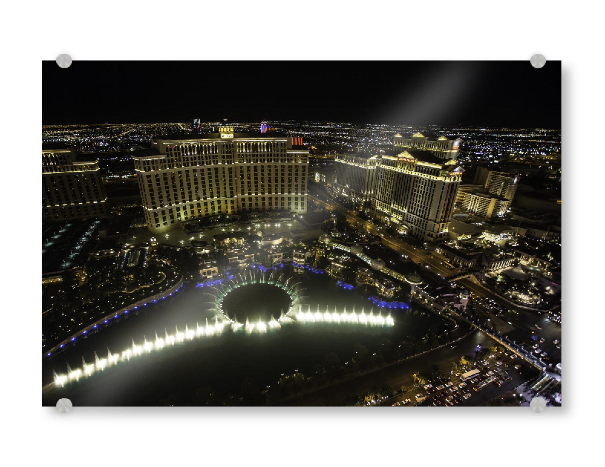Acrylglasbild "Vegas bei Nacht" artboxONE - Reise,Architektur,Reise / Länder,Städte / Las Vegas