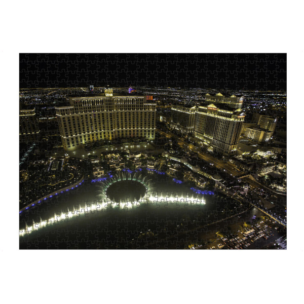 Puzzle Ravensburger "Vegas bei Nacht" artboxONE - Reise,Architektur,Reise / Länder,Städte / Las Vegas