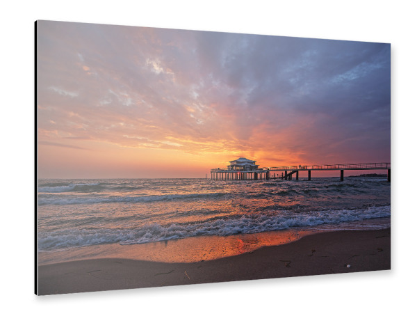 Alu-Dibond "Morgenidylle am Ostseestrand" 30x20 cm artboxONE