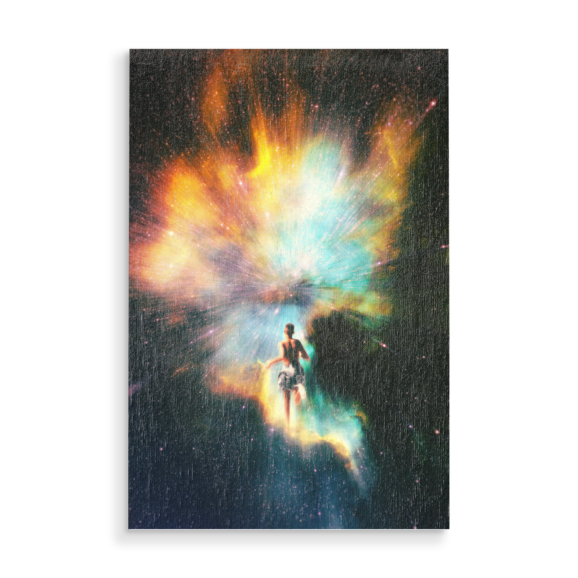 Holzbild "Space Runner" artboxONE - Menschen,Sport / Motivation,Galaxy