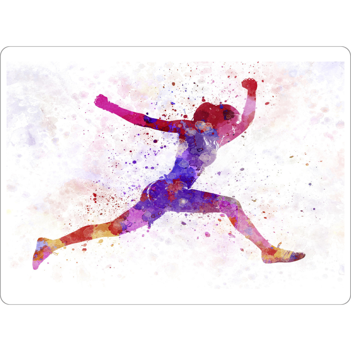 Tischset "Woman runner jogger running-h" artboxONE - Sport
