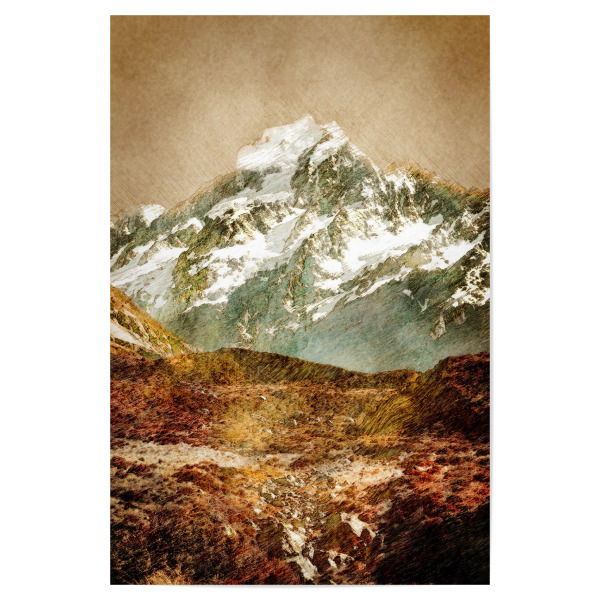 Poster "New Zealand Mount Cook" artboxONE - Natur,Reise