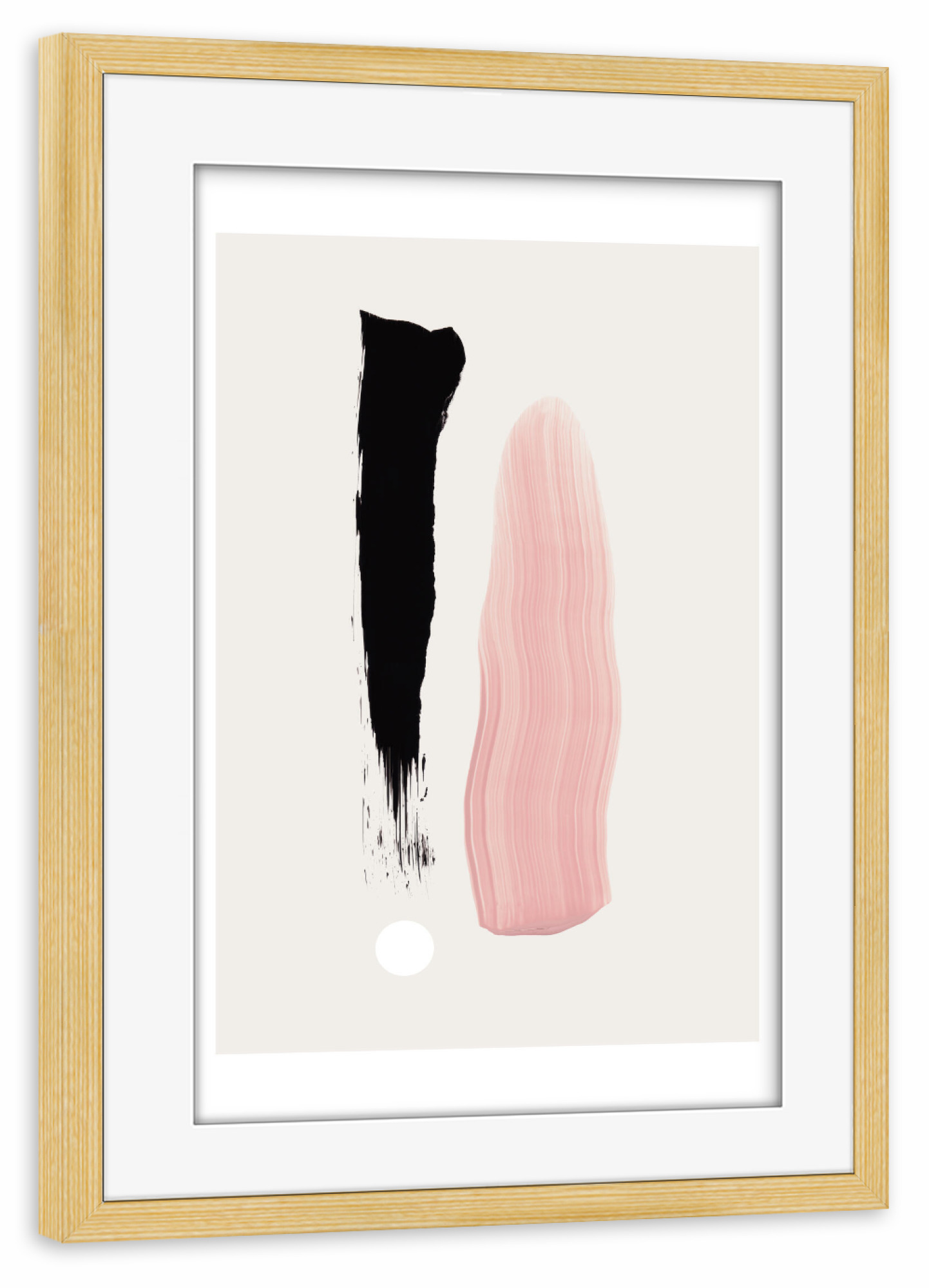 Poster mit Rahmen kiefer "First Touch" artboxONE - Abstrakt,Geometrie