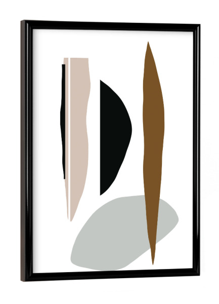 Poster mit schwarzem Rahmen "All Mine" artboxONE - Abstrakt,Geometrie - Erdtöne,Abstract,Abstrakt,Geometrie,Geometry,Formen,Bunt,Colorful