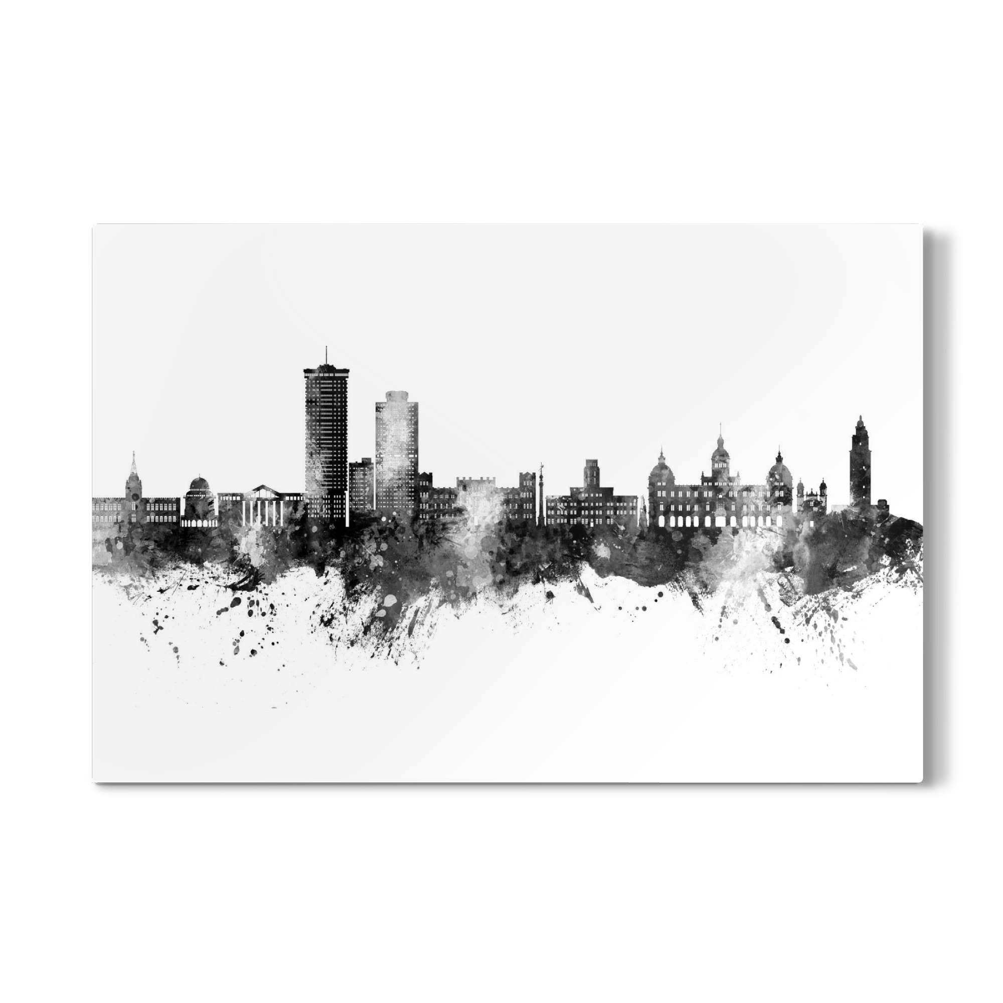 Galerie-Print "A Coruña Spain Skyline Black" 30x20 cm artboxONE