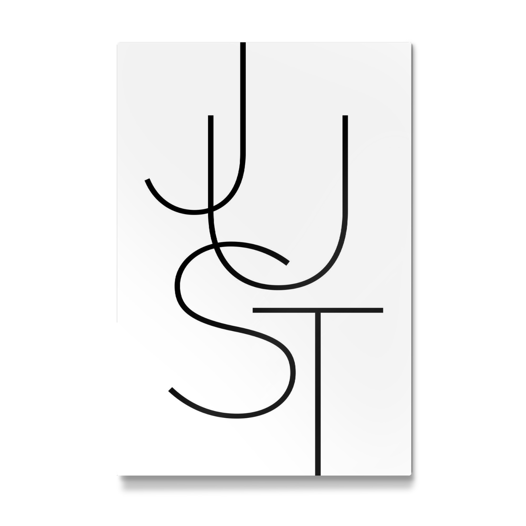 Galerie-Print "JUST Typo" 75x50 cm artboxONE